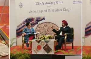 Living Legend Gurbux Singh, at the Saturday Club